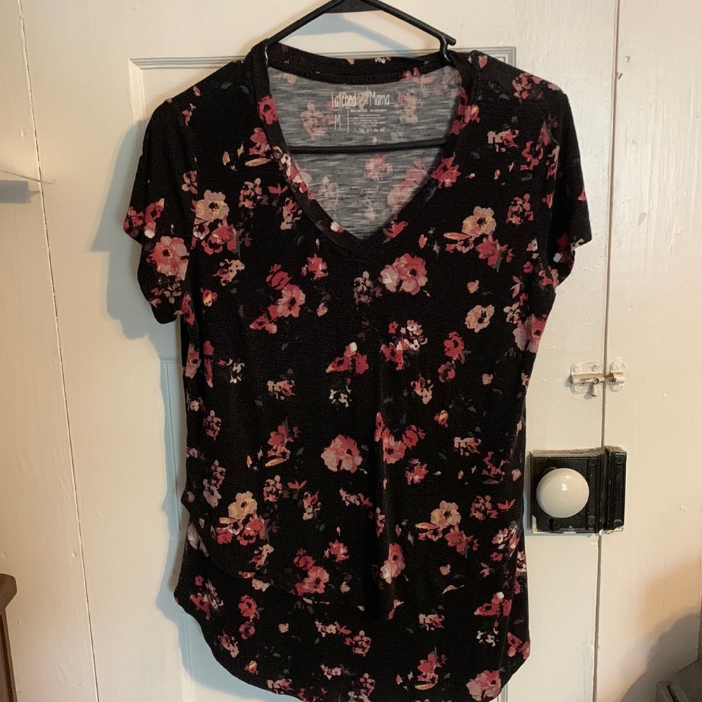 Latched Mama boyfriend nursing shirt